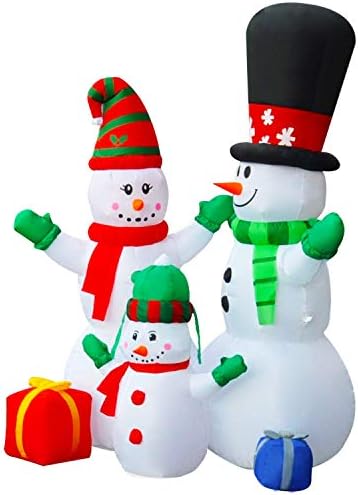 SEASONBLOW 6 Фута Led Лампа Надуваем Коледен Снежен човек Семейно Украса на Двора, на Тревата, Градина, Домашни Партита, на закрито