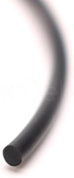 CleverDelights Черен Твърд Гумен Кабел - 150 Фута - 3 мм (3/32 инча) Кръг - Бижута от мъниста, За Ръкоделието, Колиета