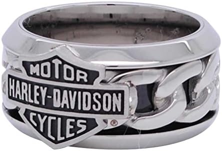 Мъжки верига на Harley-Davidson от неръждаема стомана с предпазен пръстен H-D HSR0031
