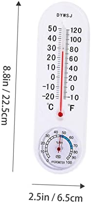 Happyyami 2 бр. Измерване на температурата и влажността в помещението, Датчик за външна температура, Детска Стая, Стенен Вертикален Влагомер за улицата, Резервоар за Вле