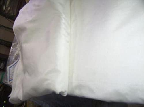 50 ярда бяла однотонного коприна Mary ann ширина 44 инча (може да се оцвети 50 грама), направен по поръчка
