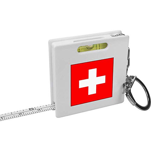 Рулетка за ключове с изображение на знамето на Швейцария /Инструмент за измерване на нивелир (KM00014815)