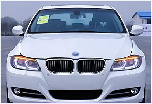 N & Y 2 бр. светлината на Прожекторите е подходяща за BMW Серия 3 E90 Фар 2005--2012 Led Обектив Проектор Двоен Лъч комплект С led Дневни