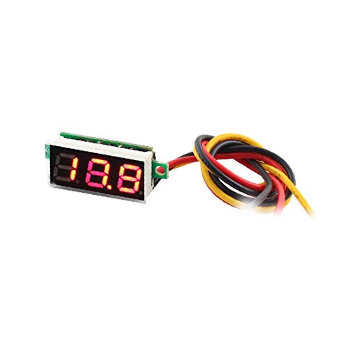 X-DREE 0-100 В Led дисплей с 3 червени цифри За измерване на напрежение, Волтметър (led индикатор 0-100 В 3, измерване на напрежение, измерител на напрежение в брой, россе