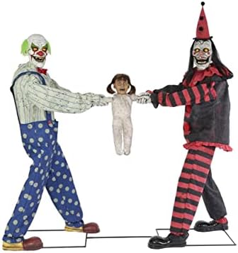 Анимирани подпори Seasonal Визии Clowns Дърпане на въже