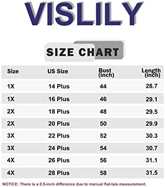 VISLILY Блузи, големи размери за жените, Блузи с равен брой гласове-боя, Върхове