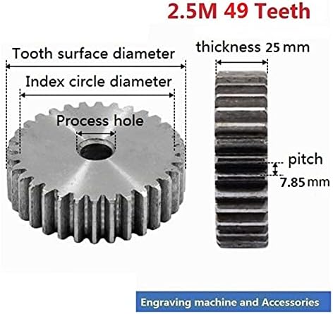 MKSIWSA Industry 2,5 М 49 на Зъбите на Зъбни рейка, 49 т Цилиндрична прехвърляне на Прецизна 45 Стоманена реечная предаване с ЦПУ (Брой на