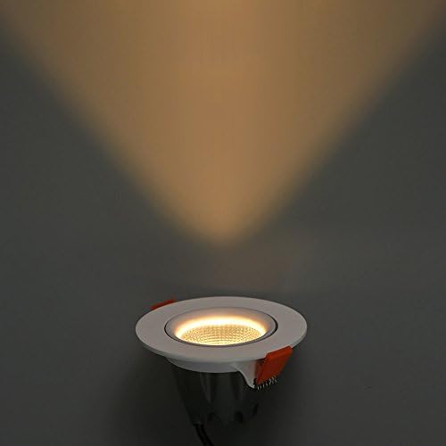OKLUCK Ультратонкая кръгъл led панел с регулируем ъгъл на лента, лампа COB Spot, 7 W, 12 W, 18 W, 24 W, Вграден, Вградени осветителни тела,