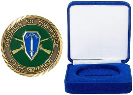 Армия на Съединените Щати на САЩ, Форт Бенинг, щата Джорджия, Монета, за повикване на Кандидат-офицери OSC School Challenge и Синьо Кадифе