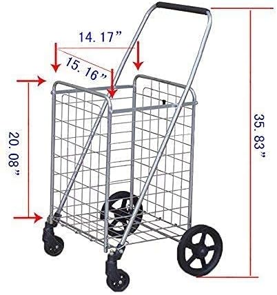Комплект за хранителни стоки, колички Wellmax със Сгъваема количка, платформа тежи 330 килограма