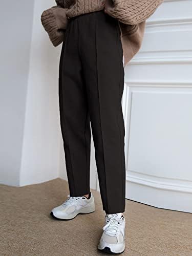 Дамски панталони EZELO с висока талия, с рани, Дамски панталони (Цвят: черен Размер: X-Large)