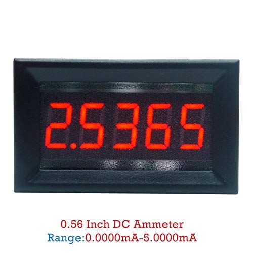 DC 0-5.0000 мА (за 5-мА) Цифров Амперметър 5-Цифрен Измерване на ток С панел 0,36 инча W315