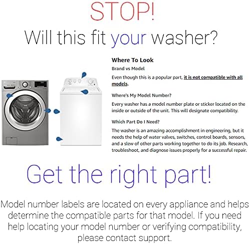 Търсенето на доставка W10435242 W10435236 Подмяна на Всмукателния клапан на пералната машина за пране на дрехи В Събирането на