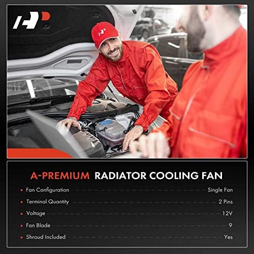 Вентилатор за охлаждане на радиатора на двигателя A-Premium в събирането е Съвместим с Subaru Forester 2009-2013, Impreza 2008-2014, WRX