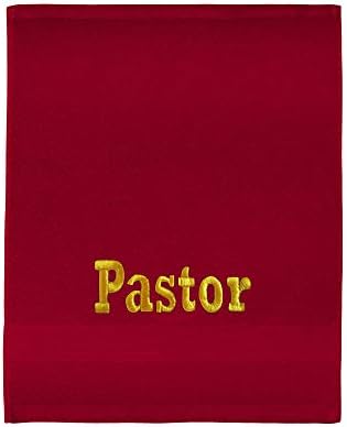 Кърпа за духовенството името Те. Е. в знак на Признателност Пасторам (Бяло/златно)