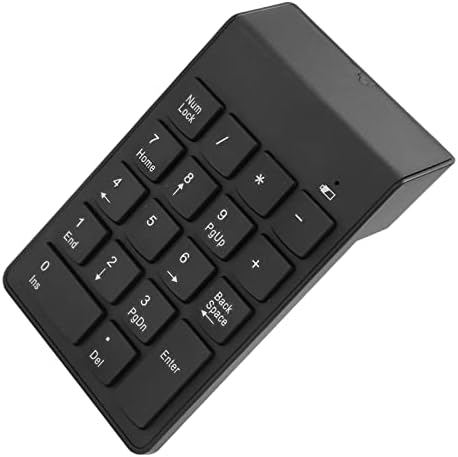 безжична Цифрова клавиатура soobu, Черно ABS Компактен Дизайн 2.4 G Приемник С Батерии Безжична Клавиатура за Офис