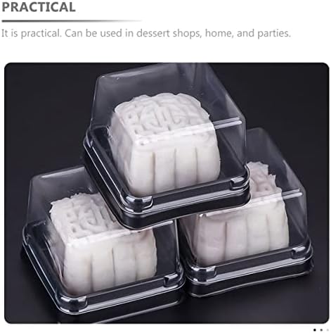 Zerodeko 150 бр Кутии за опаковане на лунната торта контейнери за кифли кутии за съхранение на десерти