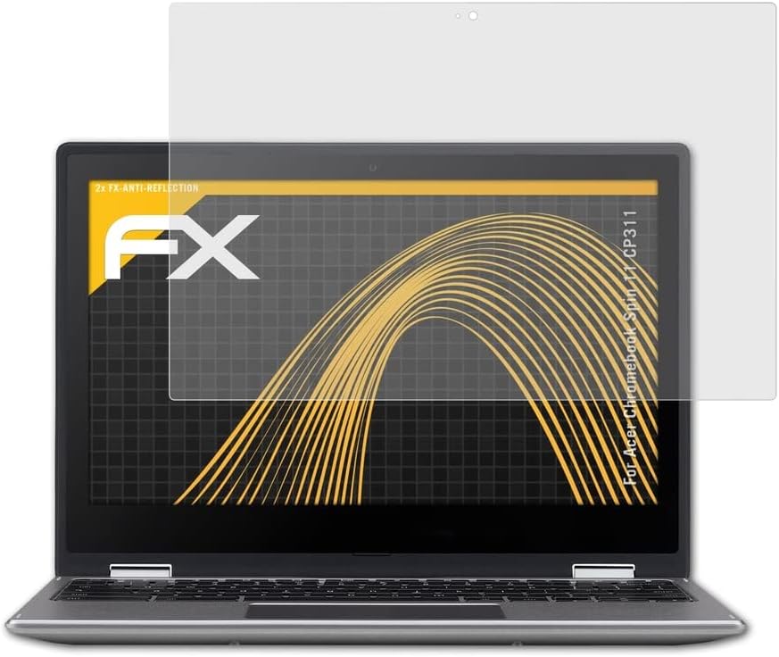 Защитно фолио atFoliX, съвместима с защитно фолио за екрана Acer Chromebook Spin 11 CP311, антибликовая и амортизирующая защитно фолио
