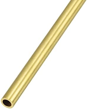 Латунная тръба METALLIXITY (7 mm OD x 1 мм Стена T x 200 mm L), Пряка Тръба за Декорация на дома, оборудване, занаяти