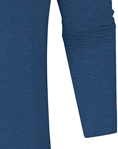 Мъжки тениски BEIBEIA Basic Henley, Летни мъжки Ризи с дълъг ръкав и копчета, с каишка Отпред, Есенни Ежедневни Прилепнали Блузи, Ризи