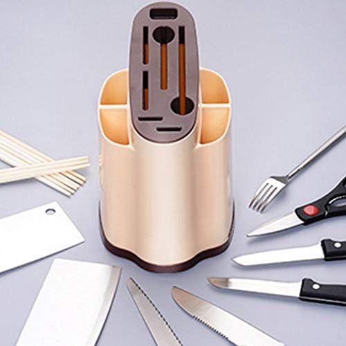 WPYYI Творчески Пластмасов Държач Кухненски Нож Многофункционален Рафтове За Съхранение на Кухненски Ножове И Вилици Поставка