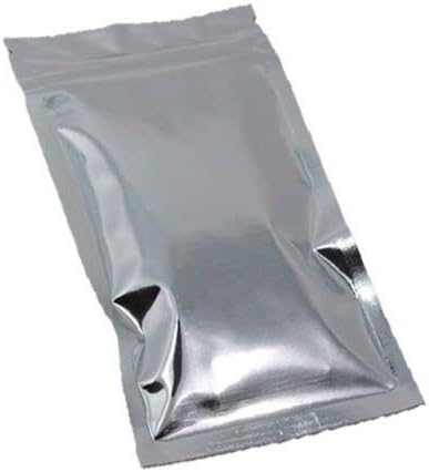 MTP 10 Опаковки от 5,5 x 7,75 (14x20 см) сребърна и алуминиево фолио за Еднократна употреба с цип, водене жив топлина Плосък Майларовая