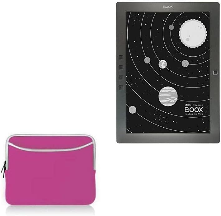 Калъф BoxWave е Съвместим с Onyx Boox M96 (Калъф от BoxWave) - Мек гащеризон с джоб, Мека чанта, Неопреновый чанта, Джоб с цип на ръкава - Розово Фламинго