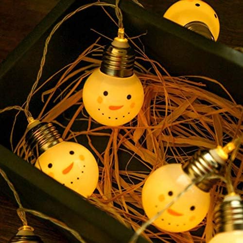 SOLUSTRE Коледен Снежен човек Светлинна Венец, Захранван С Батерии Струнен Лампа За Дома Спални Декоративна Лампа Ред fpr Коледен Декор