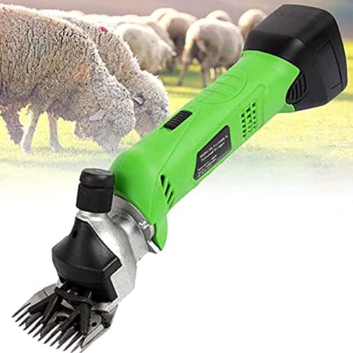 ZAPION Електрически ножици за стригане на овце, ножици за вълна Професионални безжични машинки за подстригване на животни,