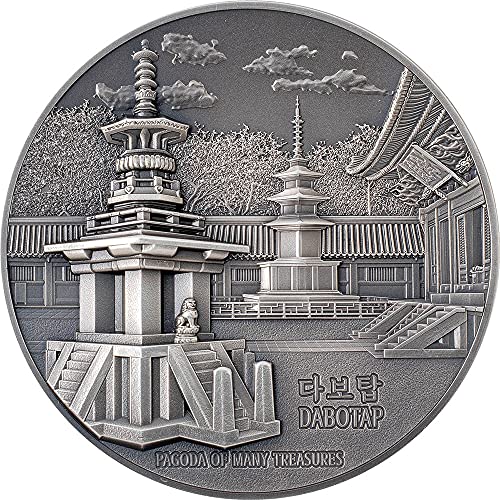 2021 Модерна Възпоменателна монета PowerCoin Dabotap Пагода Много Съкровища 3 Грама Сребърна Монета От 20$ Palau 2021 Антични Гарнитури