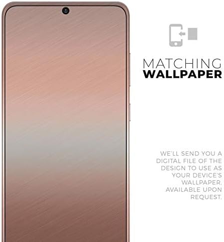 Дизайн Skinz Розово Злато Цифров Матова повърхност V1 Защитно Vinyl Стикер Амбалажна Хартия Кожен калъф е Съвместим с Samsung Galaxy S20