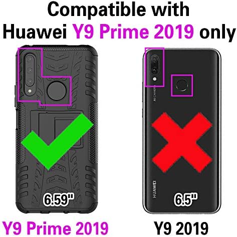Asuwish Калъф за телефон Huawei Y9 Prime 2019/Honor 9X/P Smart Z, Калъф, Кредитното Фин Пръстен, Държач за карти, Чиния, Аксесоари за мобилни
