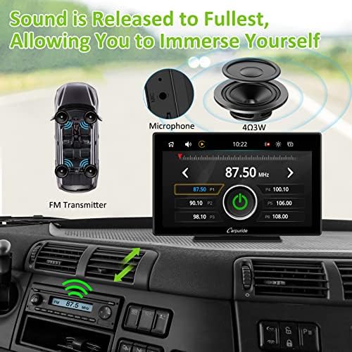 2023 най-Новият Carpuride 9-Инчов Сензорен екран, Безжичен Apple Carplay Android Auto Преносим Радиото в автомобила Mp5 Плейър с