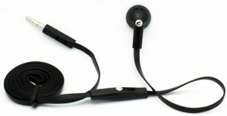 Плосък кабел Черен Моногарнитура хендсфри с едно ухо с микрофон-подложка за Sprint Kyocera Milano, Sprint LG G Flex, Sprint