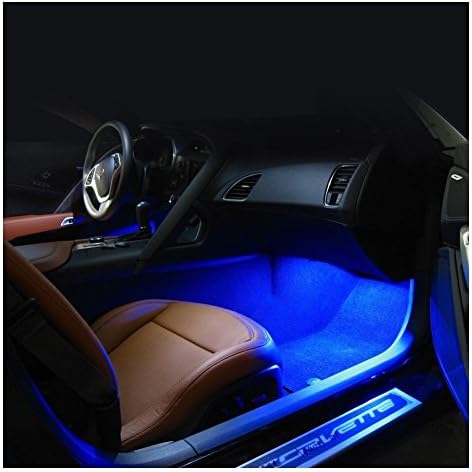 Комплект led осветление на пространството за краката за Corvette C7 2014-2019 (синьо Супер ярък)