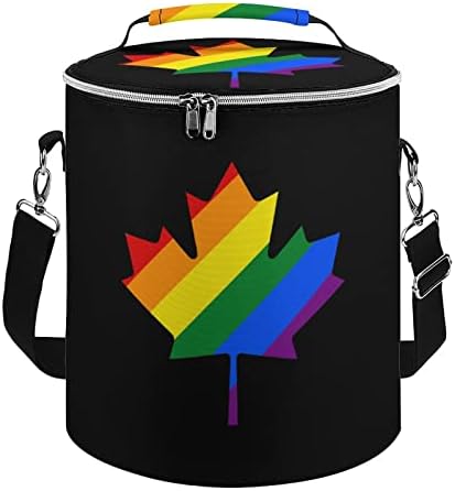 ЛГБТ Канада Pride Обяд Чанта-Тоут Запечатани Множество Кутия-Хладилник Чанта за Офис Пикник на Плажа