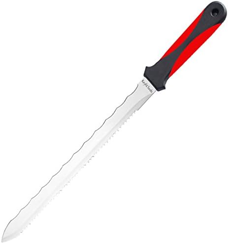 Keyfit Инструменти за РЯЗАНЕ на ВСИЧКИ ВИДОВЕ НОЖОВЕ, Нож за рязане на кутии от Неръждаема Стомана, Универсален Покривен Нож за Керемиди, Острието на Нож за Килими, Дву