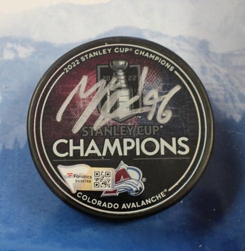 Колаж в рамка Колорадо Аваланш, С подпис Makar Маккиннона +2 ФЕН 38729 - за Миене на НХЛ с автограф