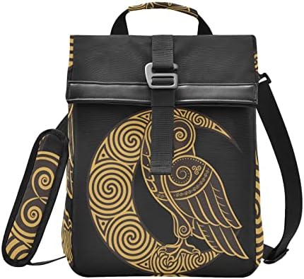 ALAZA Moon Owl Boho Celtic Чанта за Обяд Дамски Изолирано Чанта-Хладилник за Мъже Детска Рулонная Запечатани Чанта-Тоут Охлаждащ