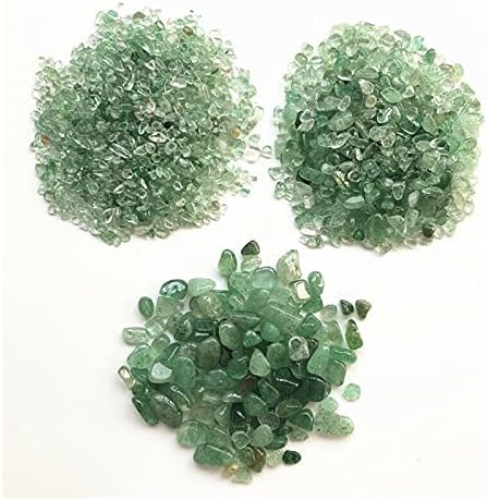SHITOU2231 50 г Натурален Зелен ягодов кристал, Полиран Чакъл Камъни Проба Минерал, Естествени камъни и минерали, Лечебни камъни (Цвят: