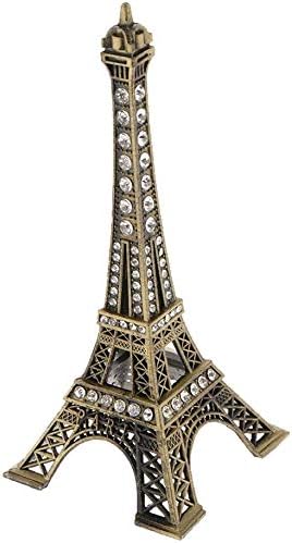 Taotenish Фигурка на Айфеловата Кула-Метална Парижката Статуетка на Айфеловата Кула като Поставка За Бижута Ретро Декор Модели