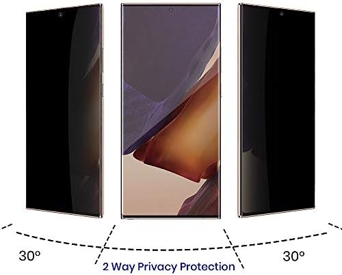 Защитно фолио Omnifense Galaxy Note 20 за защита на екрана от любопитни очи, напълно клеящаяся Мека фолио (НЕ Закалено стъкло), Удобна поддръжка за отключване на екрана в джоба