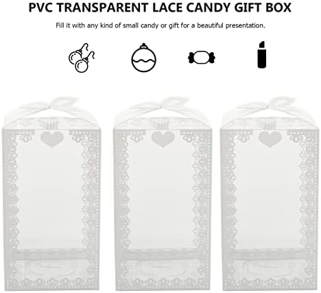 150шт Полза на Шоколадови бонбони Стареене Дисплей Пластмасов лък PVC Опаковка с подарочными Контейнери Калъф Изящен Прозрачен Рожден Ден Прозрачен. Захарен модел з?
