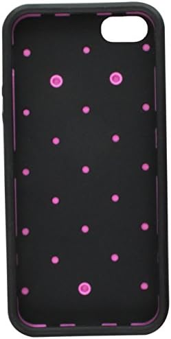 Защитен калъф Asmyna за iPhone 5s, Изпълнени по метода на леене под налягане - на Дребно опаковка - Ярко-розово / Черно