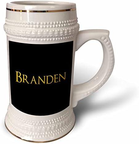 3дРоуз Бранден най-популярното име за момче в Америка. Жълто черните. - Стъклена чаша с 22 грама (stn_354457_1)