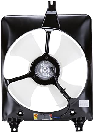 Вентилатор за охлаждане TYC 610060 в събирането, съвместим с Honda Accord 1998-2002 на издаване, черен