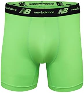 Спортно компресия облекло бельо New Balance Men 's Мрежа 5 No Fly Boxer Brief, Спортно компресия облекло бельо (3 опаковки)