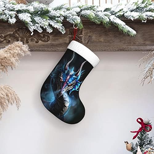 Коледни Чорапи CUTEDWARF Dragon, Украшения за Елхи, Коледни Чорапи за Коледа на Празнични партита, Подаръци 18 Инча
