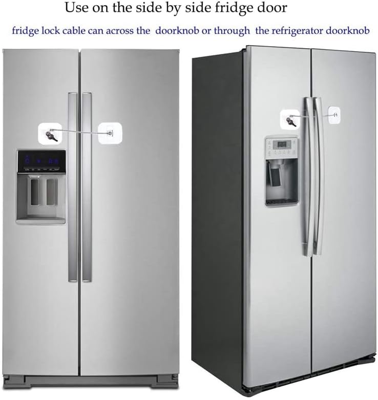 Заключване за хладилник, Брави за хладилници, Замък за фризера С ключ За безопасността на децата, Ключалки За заключване на хладилник