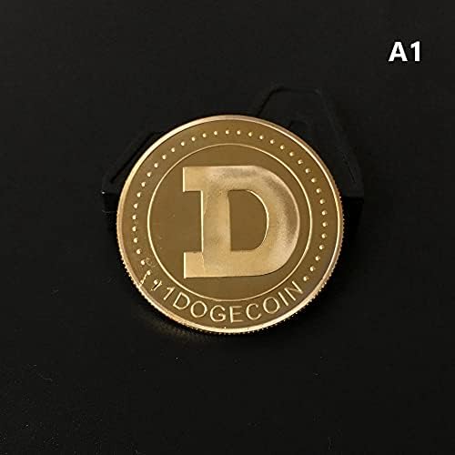 1 унция Златни Възпоменателни монети Dogecoin Позлатен са подбрани монета Dogecoin 2021 Ограничена серия с Защитен калъф